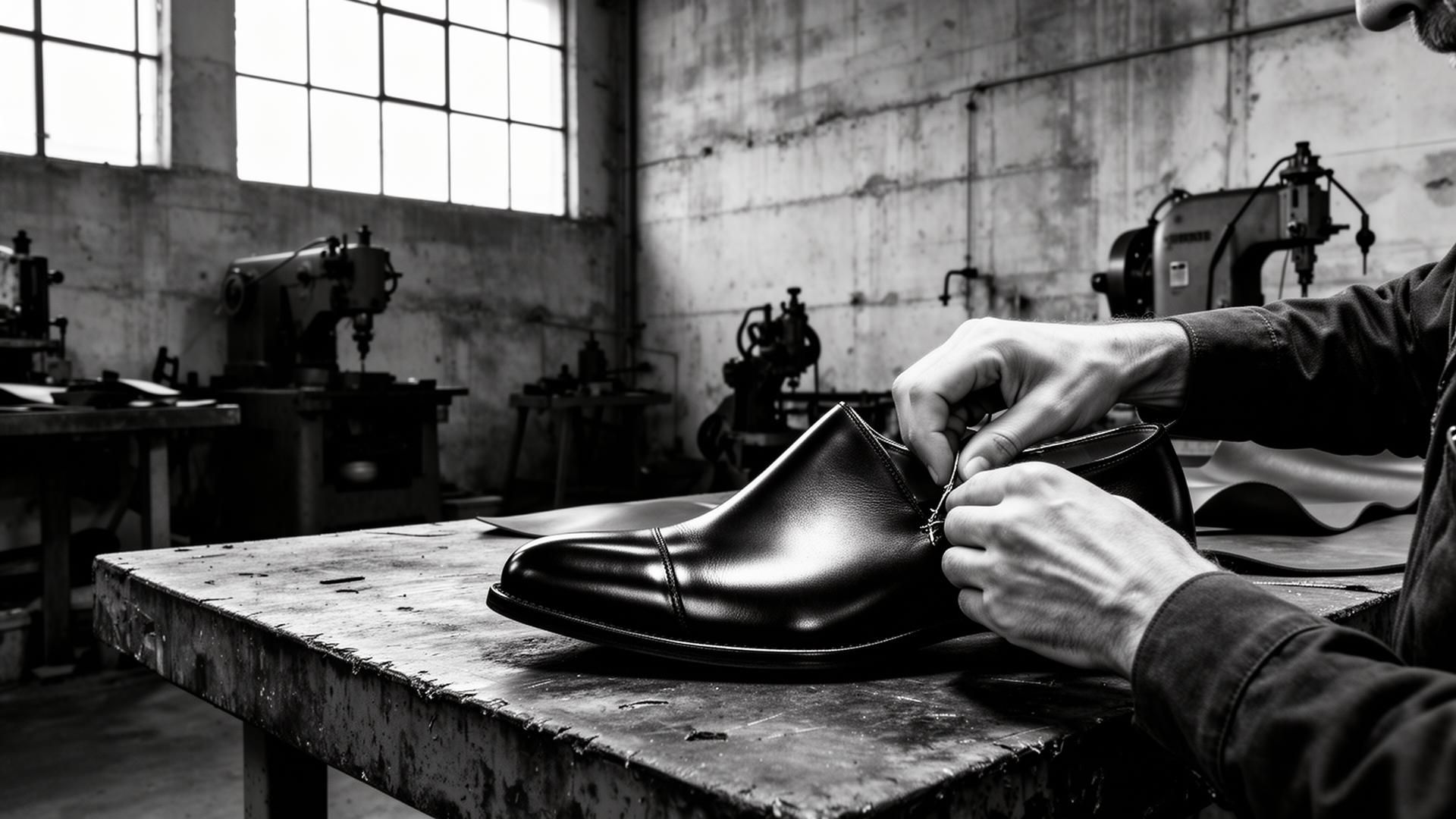 Workshop assembling THE BIZ shoes